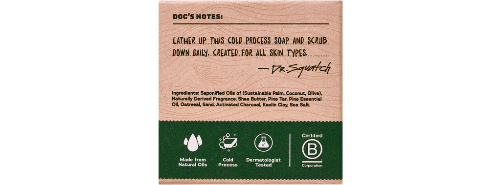 Dr. Squatch Pine Tar Mini bar soap — product photo 2 of 3