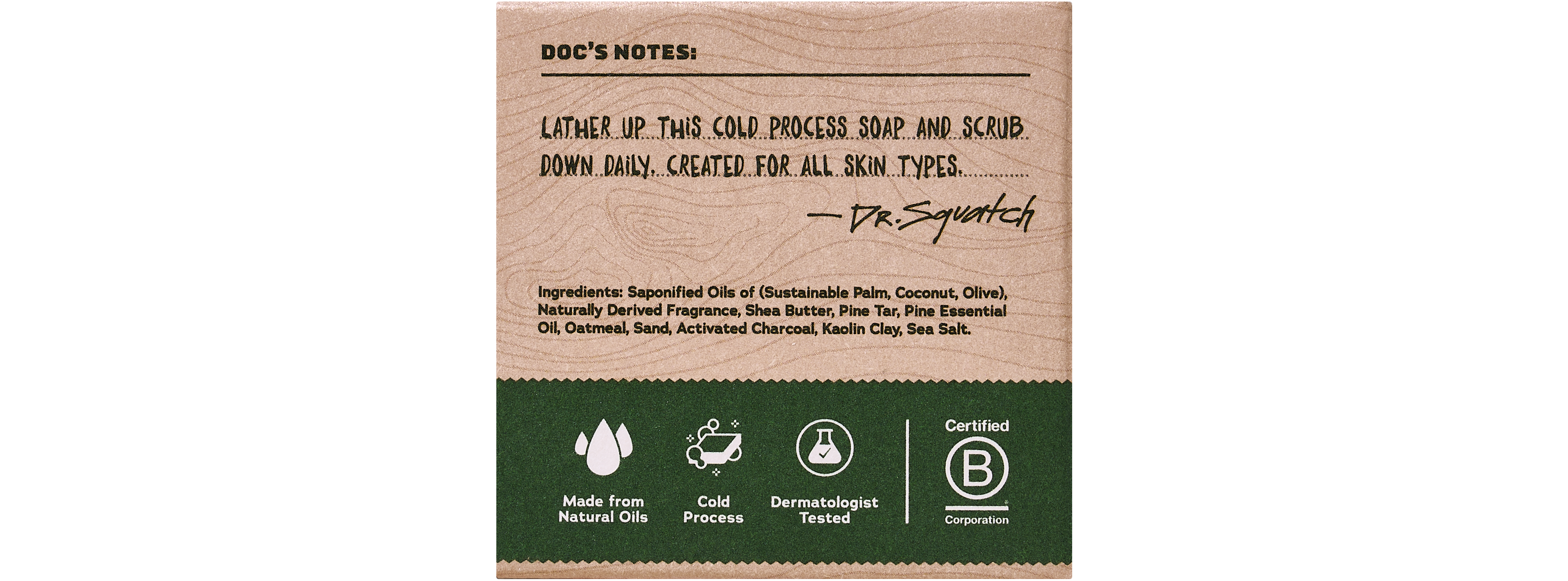 Dr. Squatch Pine Tar Mini bar soap — product photo 2 of 3