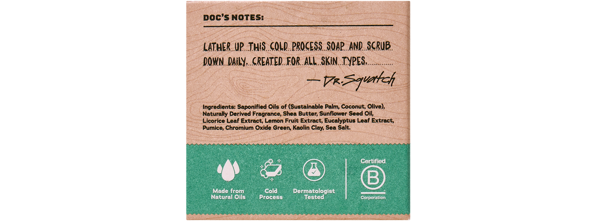 Dr. Squatch Rainforest Rapids Mini bar soap — product photo 2 of 3