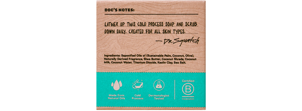 Dr. Squatch Coconut Castaway Mini bar soap ¡ª product photo 2 of 3