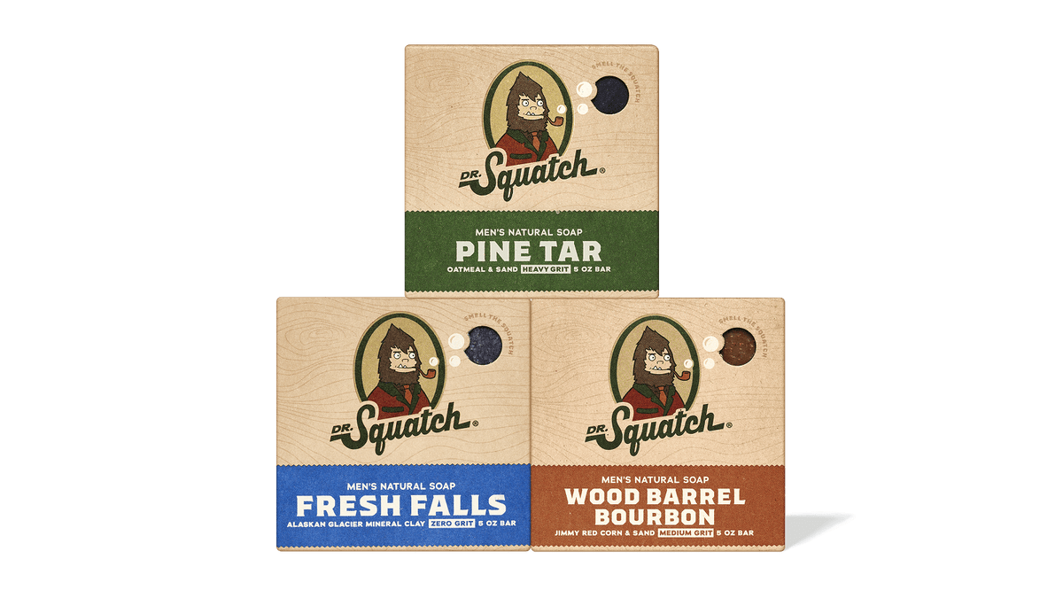 Dr. Squatch Bar Soap 3-Pack gift set — product photo 1 of 5