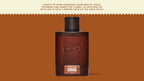Brand and ingredient story panel for Dr. Squatch Fireside Bourbon Cologne