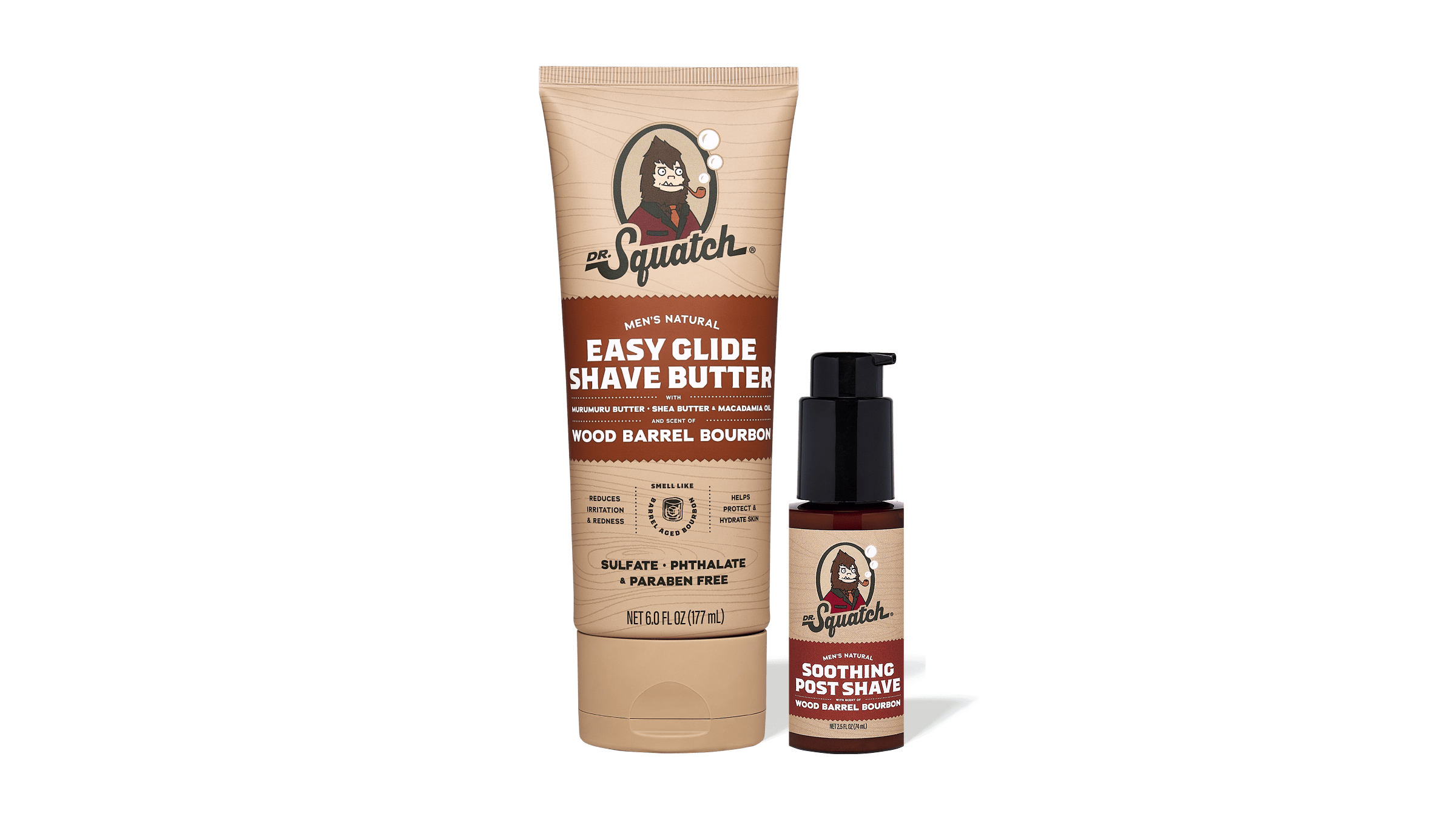 Wood Barrel Bourbon Smooth Shave Bundle - Daily Wash