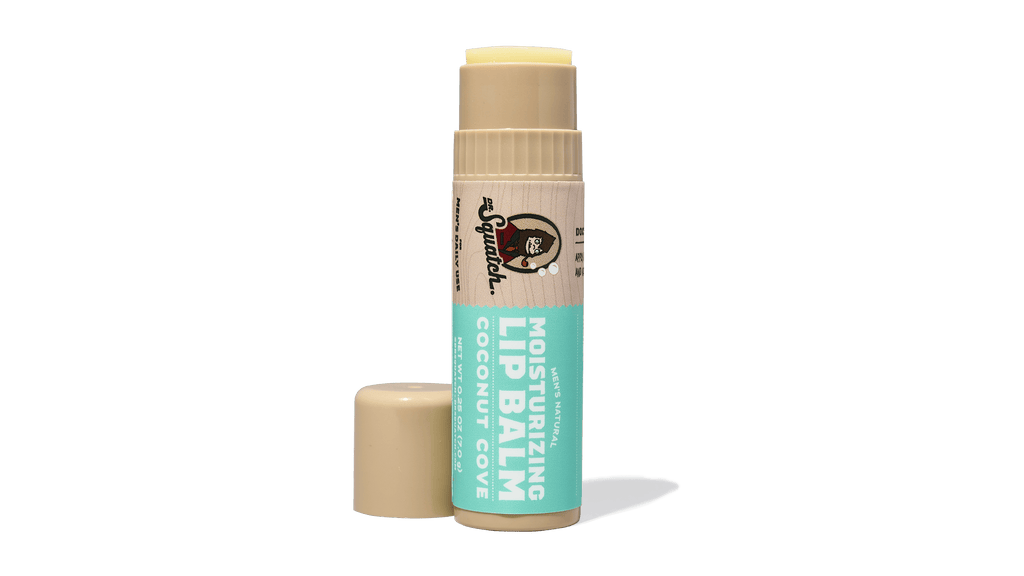 Dr. Squatch Coconut Cove Lip Balm packaging