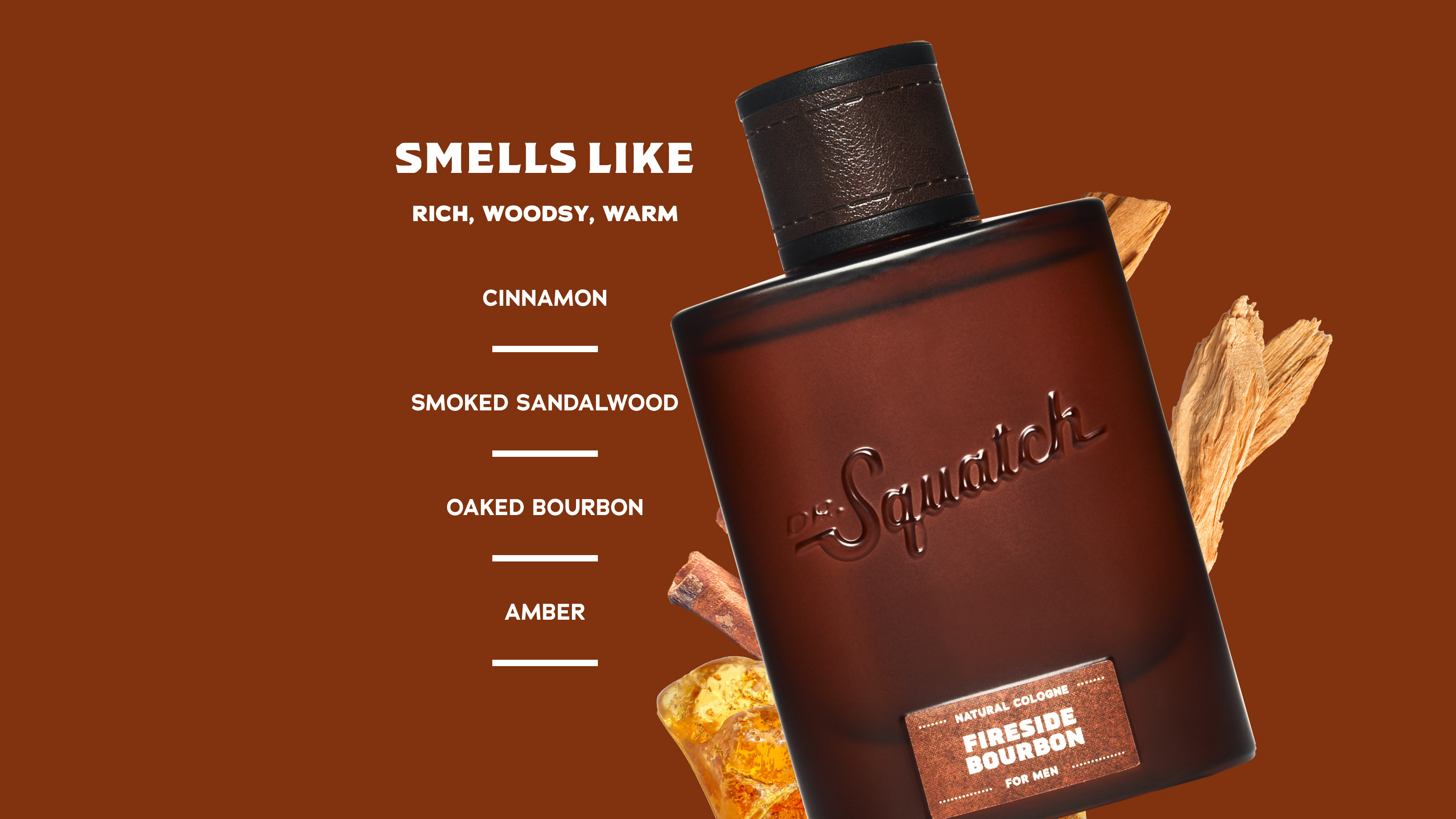 Scent notes graphic for Dr. Squatch Cologne 3-Pack gift set