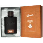 Promotional graphic for Dr. Squatch Fireside Bourbon Cologne with Free Deo!