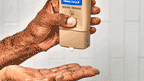 Dr. Squatch Fresh Falls Conditioner being used