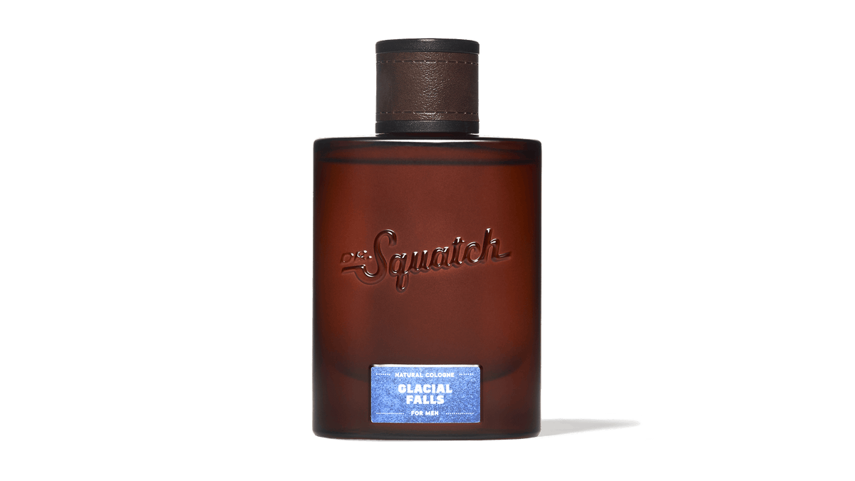 Dr. Squatch Glacial Falls Cologne packaging