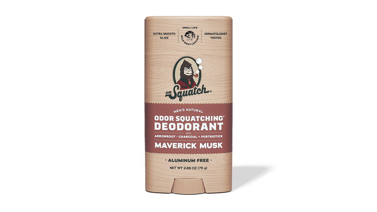 Dr. Squatch Maverick Musk Deodorant packaging
