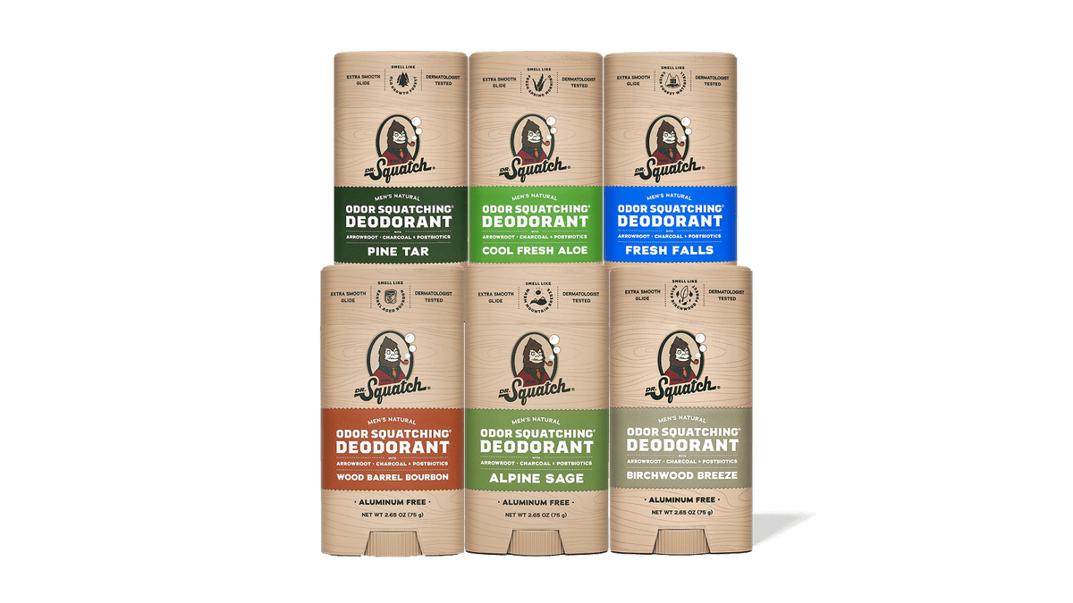 Dr. Squatch Deodorant Subscription - 6 Sticks package
