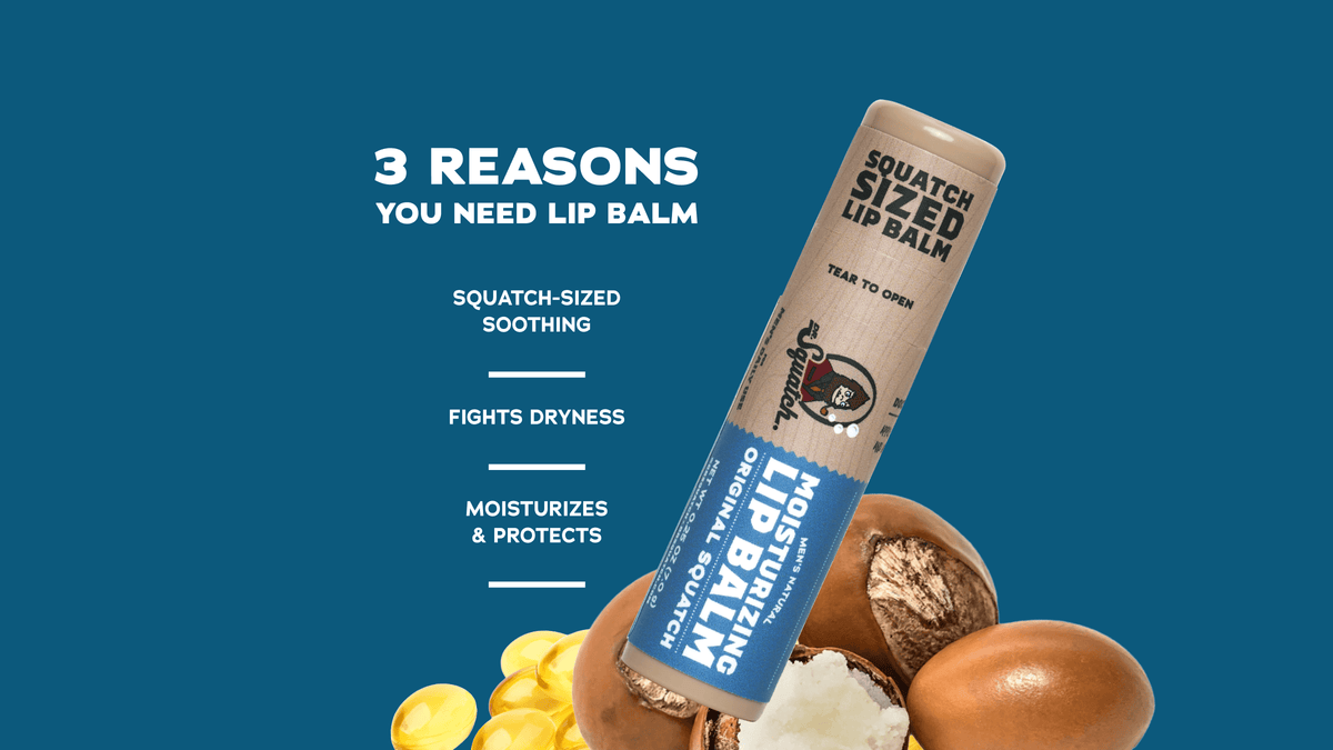 Scent notes graphic for Dr. Squatch Original Squatch Lip Balm!