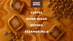 Scent notes graphic for Dr. Squatch Cold Brew Cleanse bar soap: Coffee & Brown Sugar