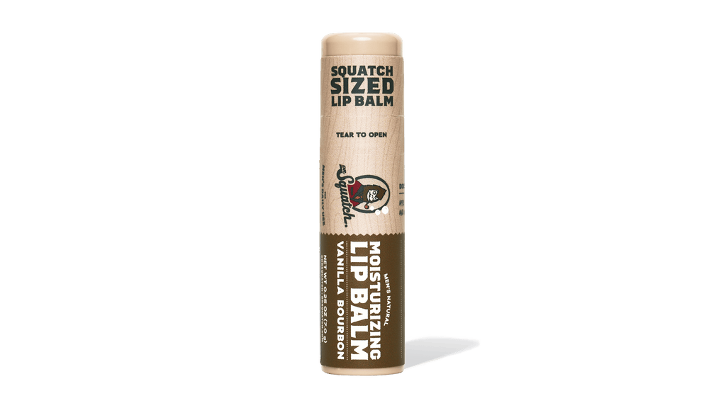 Dr. Squatch Vanilla Bourbon Lip Balm packaging