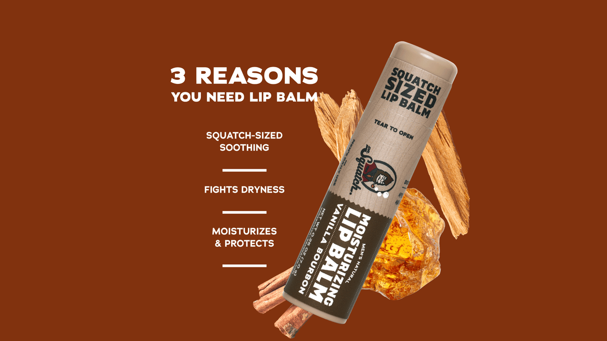 Scent notes graphic for Dr. Squatch Vanilla Bourbon Lip Balm