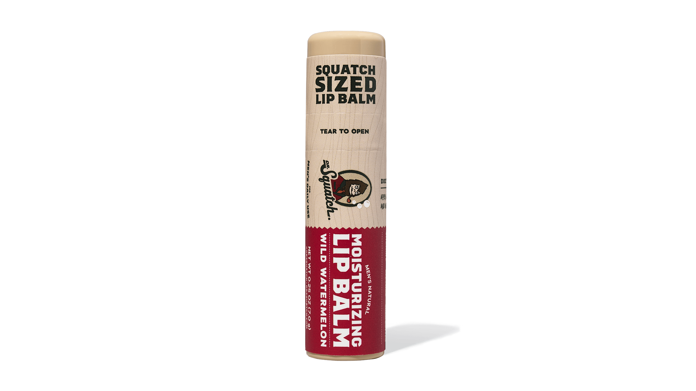Dr. Squatch Wild Watermelon Lip Balm packaging