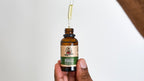 Dr. Squatch Conditioning Beard Oil & Cologne Woodland Pine being used