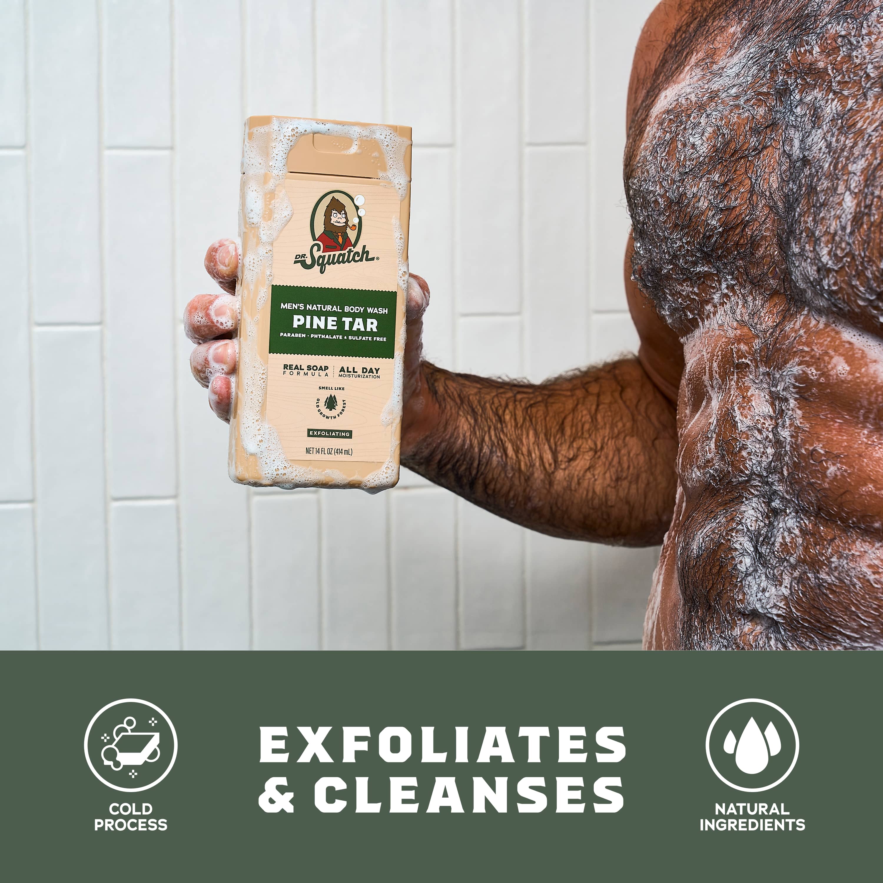 Dr. Squatch 14 oz Body Wash Subscription - 4 Bottles package